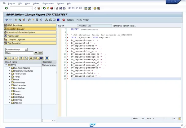 ABAP Workbench Tricks #2: Dynamic Patterns